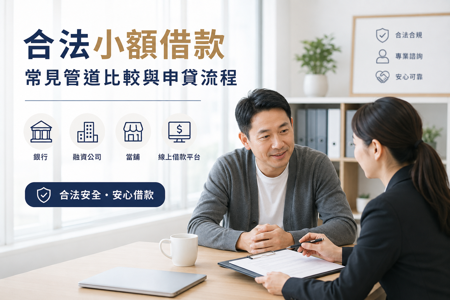 合法小額借款新手指南：常見管道比較與申貸流程